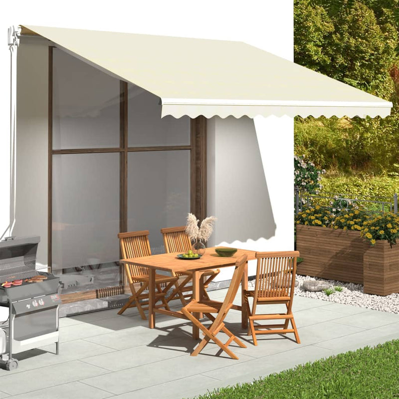 Tela de reemplazo de Vidaxl para Luifel 4x3.5 m Cream -Colored