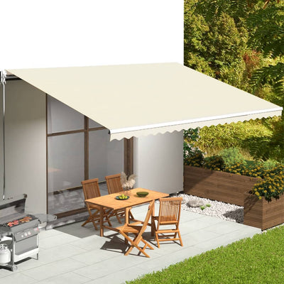 Panno sostitutivo Vidaxl per Luifel 6x3,5 m Crema