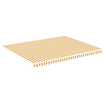 Panno sostitutivo Vidaxl per Luifel 4.5x3,5 m giallo e bianco