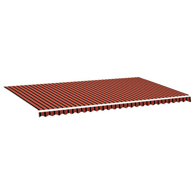 Tela de reemplazo de Vidaxl para Luifel 6x3.5 m naranja y marrón