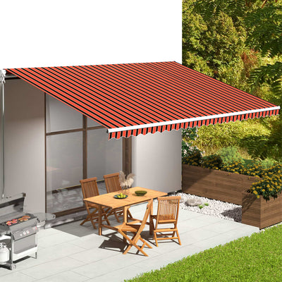 Tela de reemplazo de Vidaxl para Luifel 6x3.5 m naranja y marrón