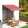 Tela de reemplazo de Vidaxl para Luifel 3x2.5 M Burdeos rojo