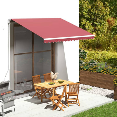 Panno sostitutivo Vidaxl per Luifel 3.5x2.5 M Bordeaux rosso