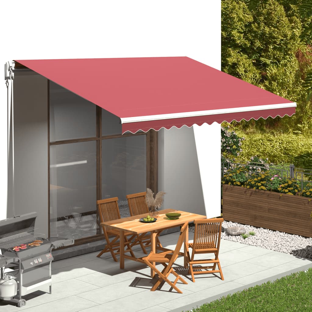 Panno sostitutivo Vidaxl per Luifel 4.5x3 M Bordeaux rosso