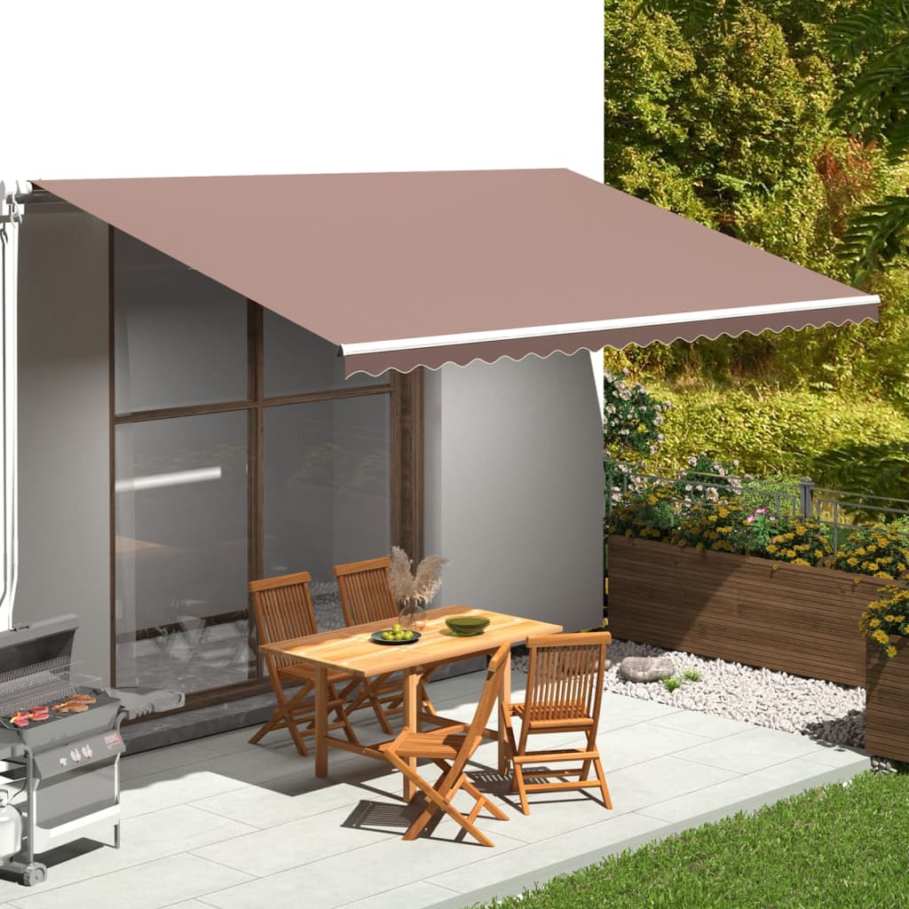 Tela de reemplazo de Vidaxl para Luifel 5x3 m Brown
