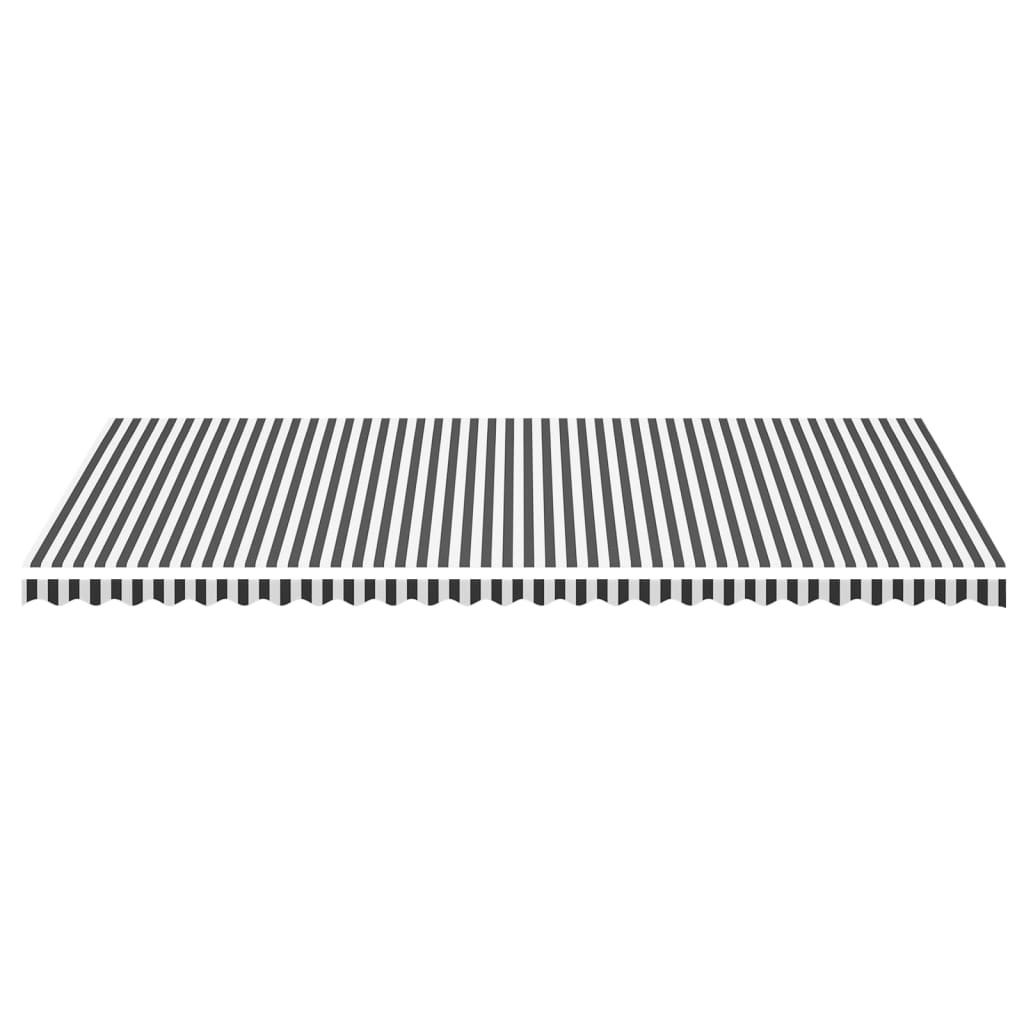 Tela de reemplazo de Vidaxl para Luifel 6x3.5 m antracita -Coled y blanco