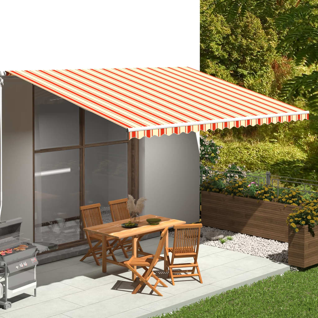 Tela de reemplazo de Vidaxl para Luifel 5x3.5 m amarillo y naranja