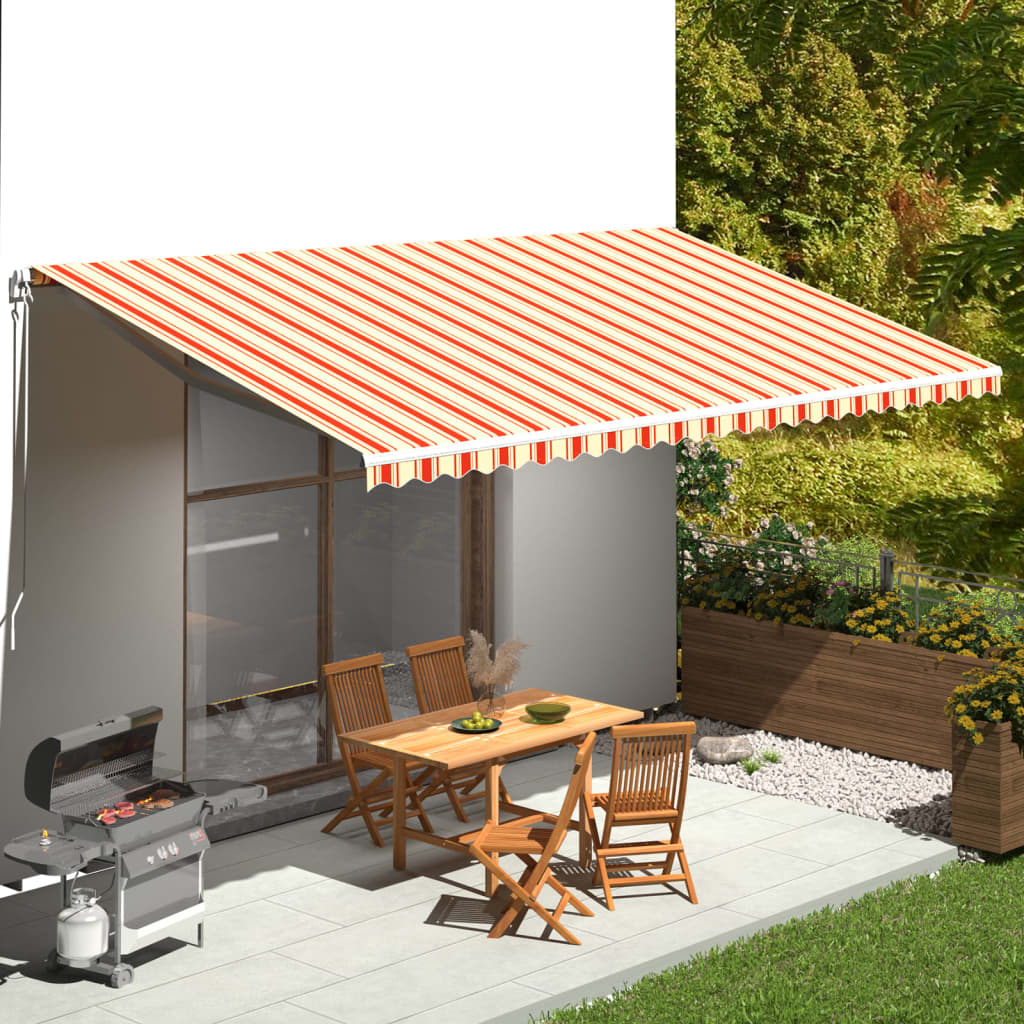 Tela de reemplazo de Vidaxl para Luifel 6x3.5 m amarillo y naranja