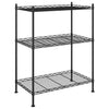 Vidaxl Storage Rack 3 capas 150 kg 60x35x76 cm negro