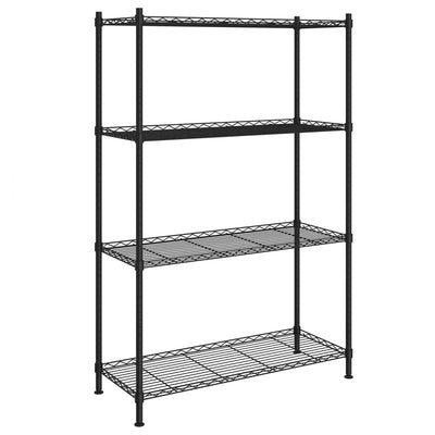 Vidaxx estantería de almacenamiento 4 capas 200 kg 90x35x137 cm negro