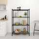 Scaffale Vidaxx a 4 ripiani 200 kg 90x35x137 cm nero