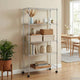 Vidaxl Storage Rack de 5 capas con ruedas 250 kg 75x35x155 cm de color cromado