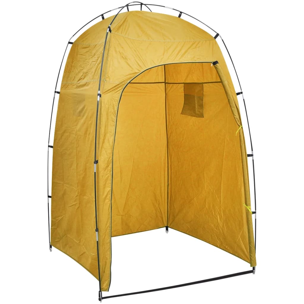 Vidaxl Shower-WC- Cambiando tenda giallo