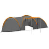 Vidaxl Iglot 8 persone 650x240x190 cm grigio e arancione