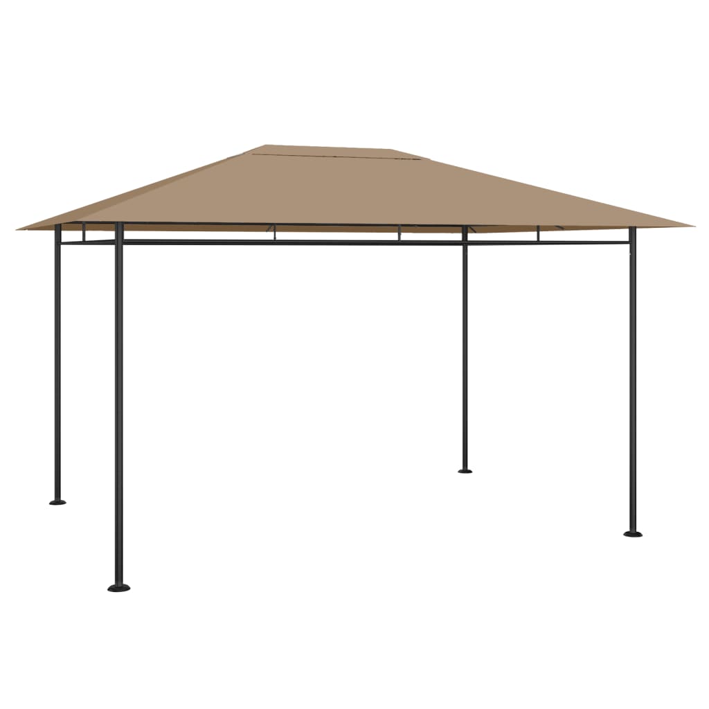 Gazebo Vidaxx 180 g m² 384x281x270 cm tortora