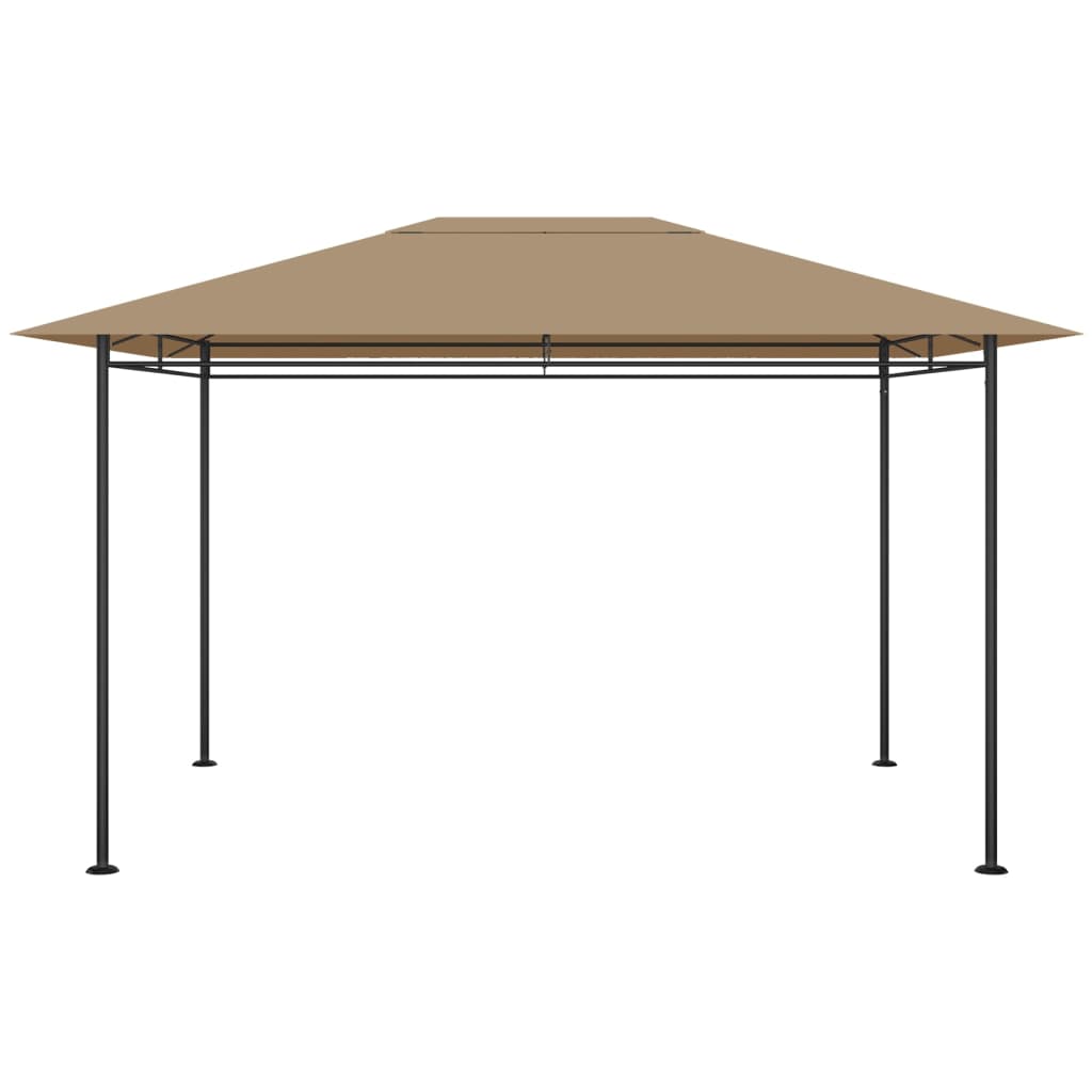 Gazebo Vidaxx 180 g m² 384x281x270 cm tortora