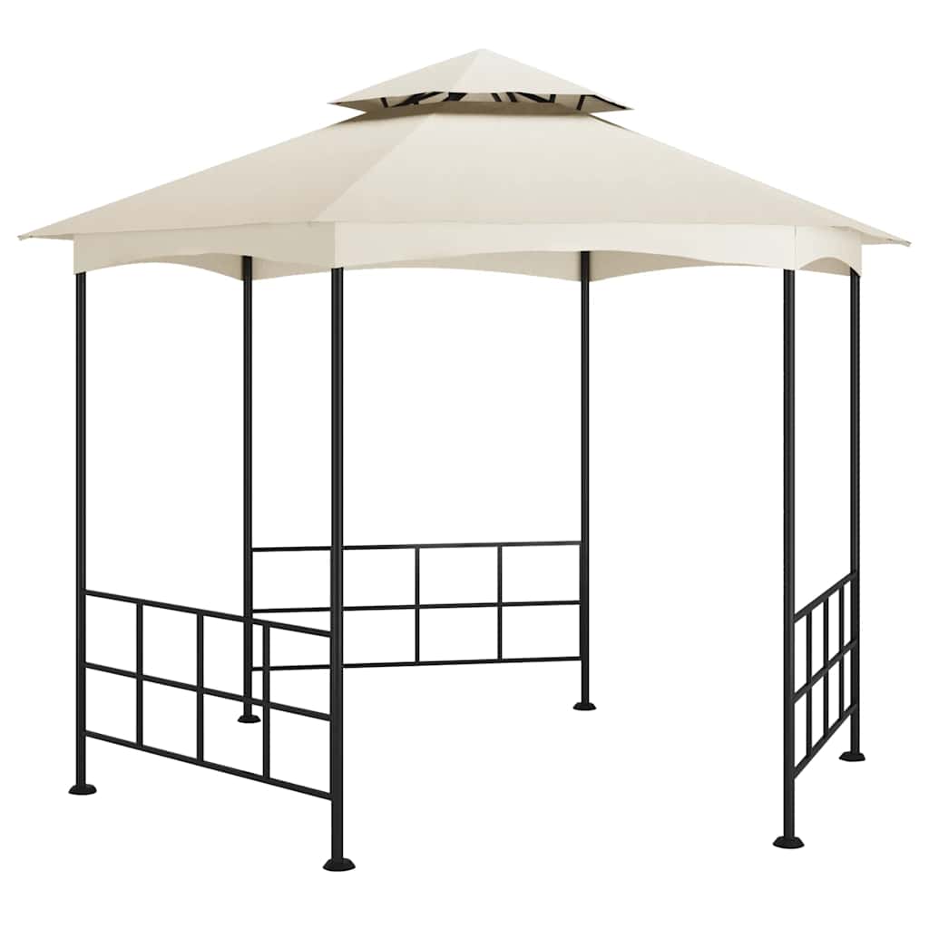 Gazebo Vidaxx con pareti laterali 3,1x2,7 m color crema