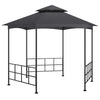 Arbor de Vidaxl con paredes laterales 3.1x2.7 m de antracita