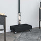 Vidaxl Parasol Foot 45x25x8 cm granito nero