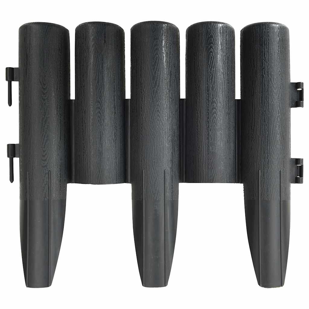 Vidaxl Gazon Edges 36 ST 10 M PP Antracite -Colored
