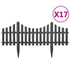 Vidaxl Gazon bordes 17 st 10 m pp antracita -color
