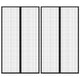 Tende per porte per insetti Vidaxl 2 pezzi magnetici 200x80 cm nero