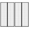 Cortinas de puerta de insectos Vidaxl 2 PCS Magnetic 200x80 cm Negro