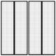 Cortinas de puerta de insectos Vidaxl 2 PCS Magnetic 220x100 cm Negro