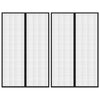 Cortinas de puerta de insectos Vidaxl 2 PCS Magnetic 220x130 cm Negro