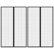 Tende per porte per insetti Vidaxl 2 pezzi magnetici 220x130 cm nero
