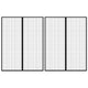 Cortinas de puerta de insectos Vidaxl 2 PCS Magnetic 230x160 cm Negro