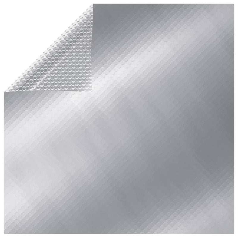 Vidaxl Piscina Foil solar flotante rectangular 6x4 m PE de color plateado