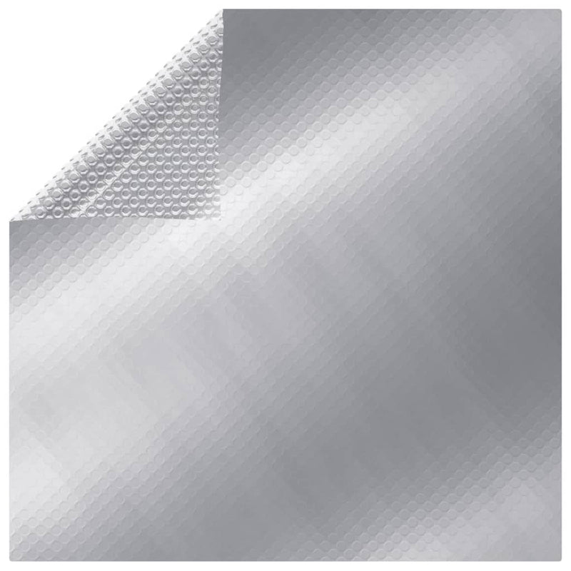 Vidaxl Cubierta de la piscina Rectangular 500x300 cm PE Color de color plateado