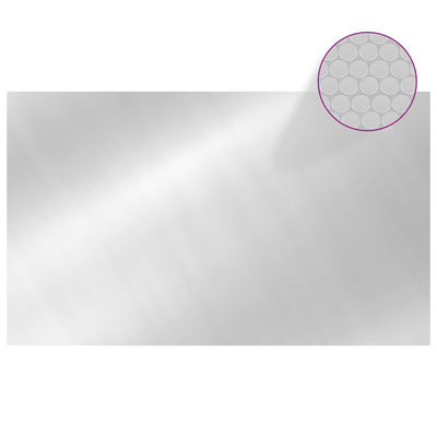 Vidaxl Cover piscina rettangolare 1000x600 cm PE colorato d'argento