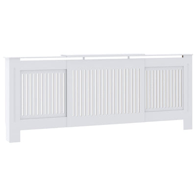 Vidaxl Construcción del radiador de 205 cm MDF White