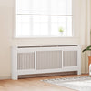 Vidaxl Construcción del radiador de 205 cm MDF White