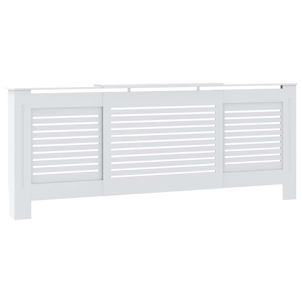Vidaxl Construcción del radiador de 205 cm MDF White