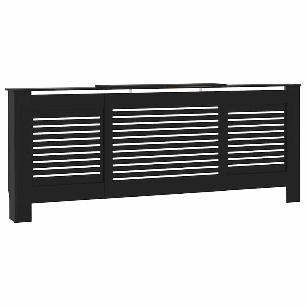 Vidaxl Radiatorom Construction 205 cm MDF nero