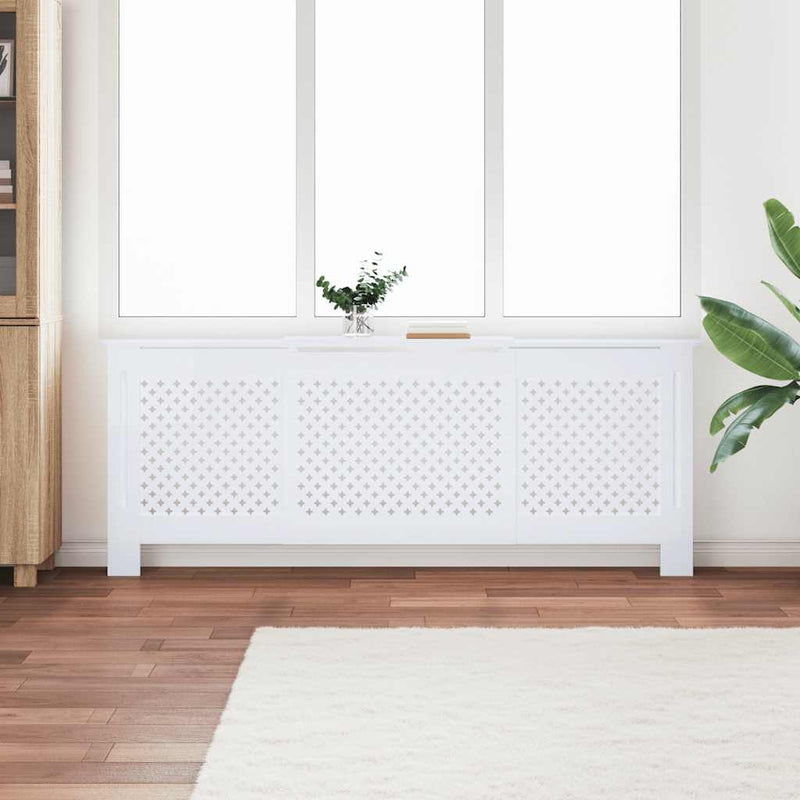 Vidaxl Radiatorom Construction 205 cm MDF bianco