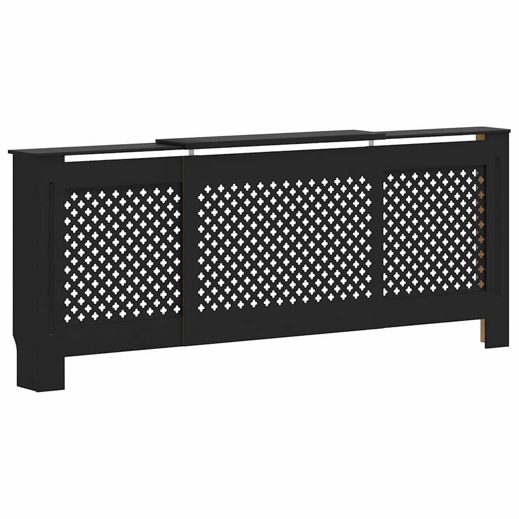 Vidaxl Radiatorom Construction 205 cm MDF nero