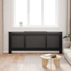 Vidaxl Radiatorom Construction 205 cm MDF nero