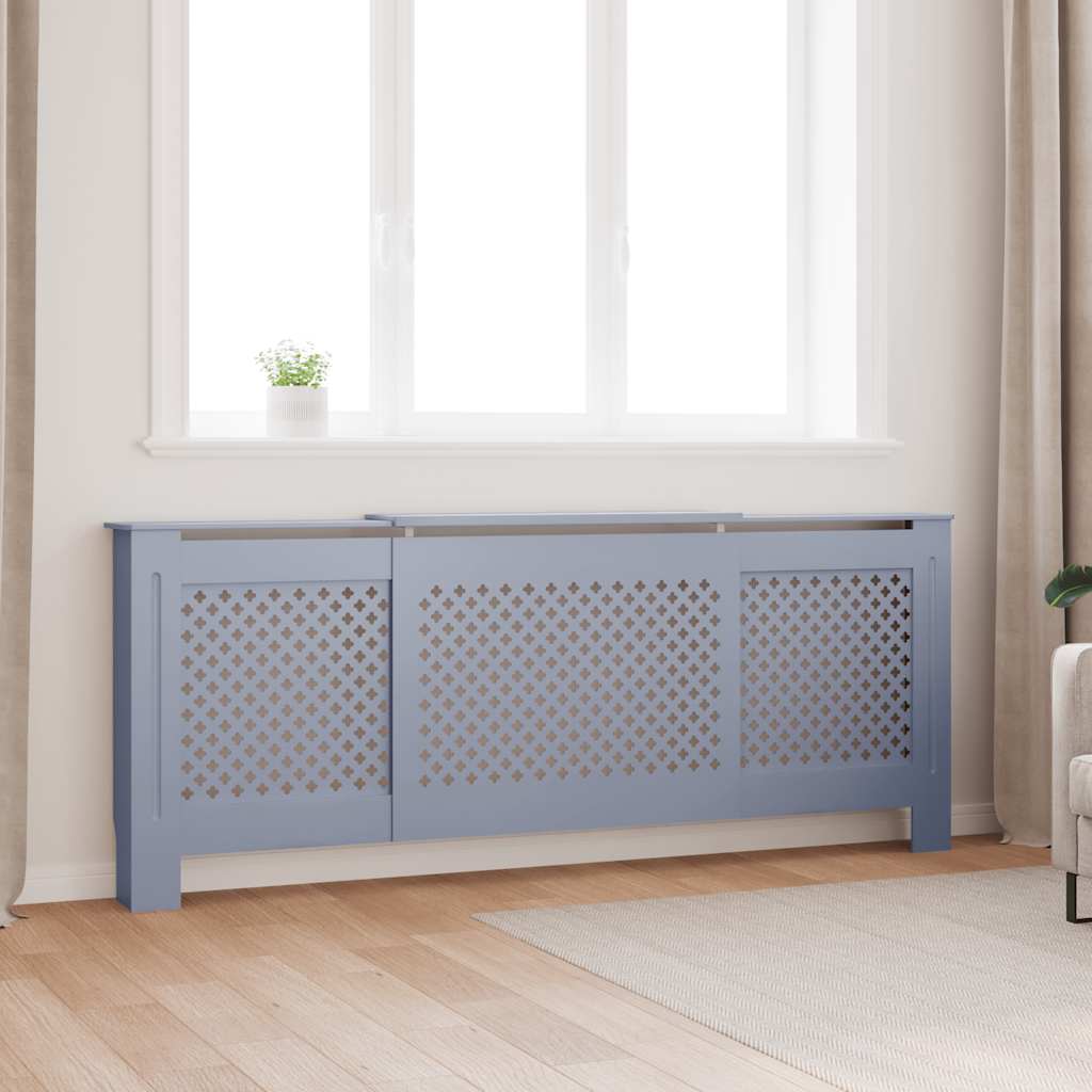 Vidaxl Radiatorom Construction 205 cm Mdf Grey