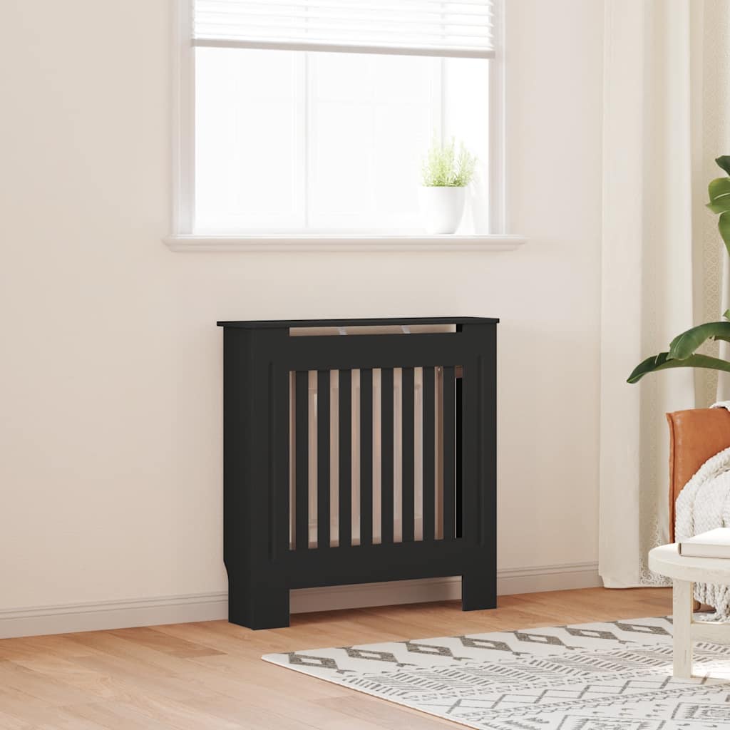 Vidaxl radiatorombouw 78 cm mdf zwart