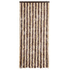Vidaxl Fly Curtain 90x200 cm Chenille beige e marrone chiaro
