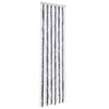 Cortina de mosca Vidaxl 56x200 cm chenille gris y blanco