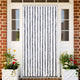 Vidaxl Fly Curtain 118x220 cm Chenille grigio e bianco