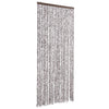 Vidaxl vliegengordijn 90x200 cm chenille bruin en beige