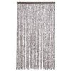 Cortina de mosca Vidaxl 118x220 cm Chenille Brown and Beige