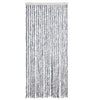 Vidaxl vliegengordijn 90x200 cm chenille wit en grijs