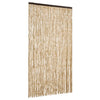 Cortina de mosca Vidaxl 118x220 cm chenille beige
